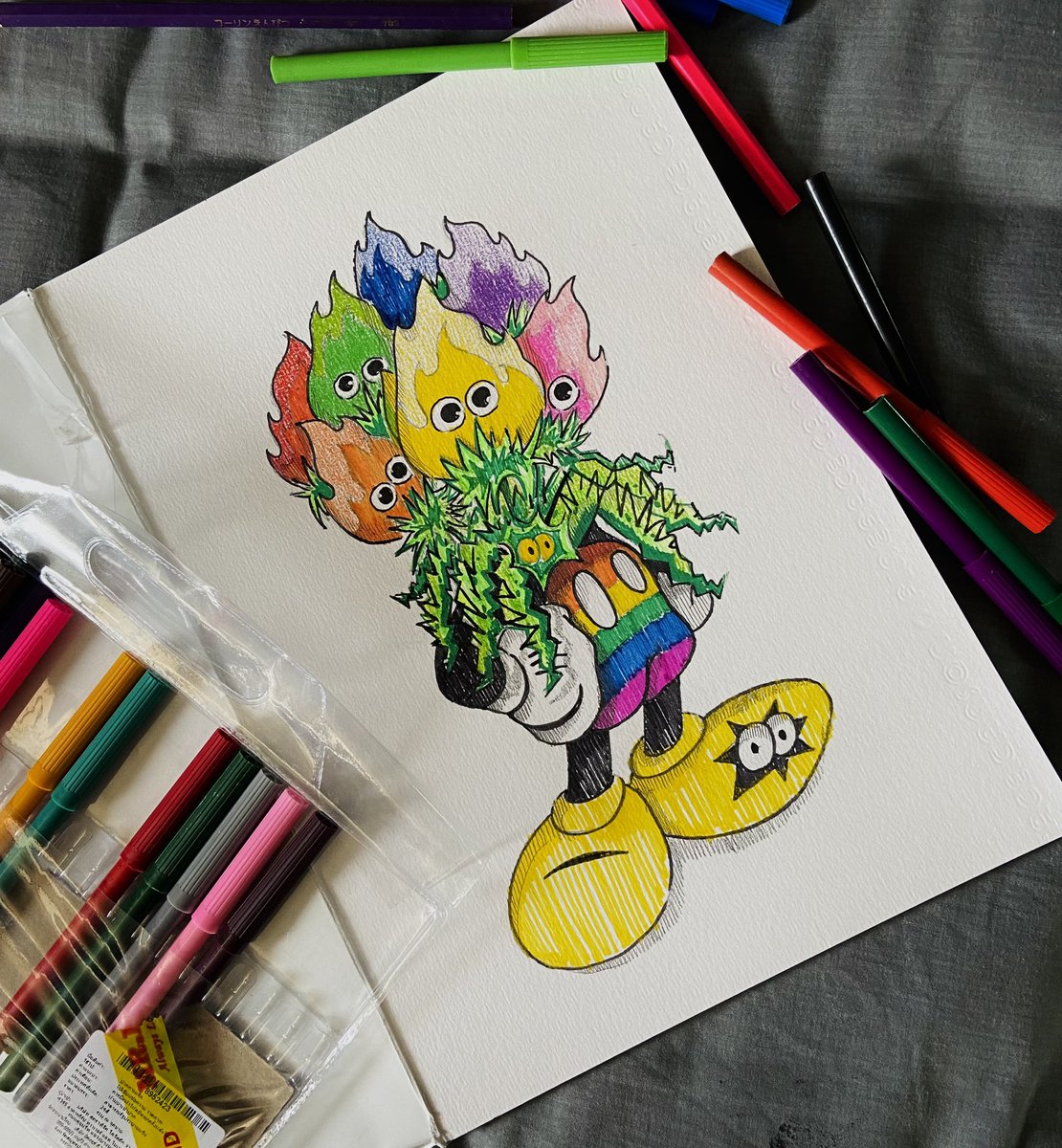 THEJUM569's tweet photo. HAPPY PRIDE MONTH 🔥🏳️🌈
My Sketch.
#Thejum #FireFriendthejum #FireFriend #pridemonth #mikymouse https://t.co/yvCSv8CTba