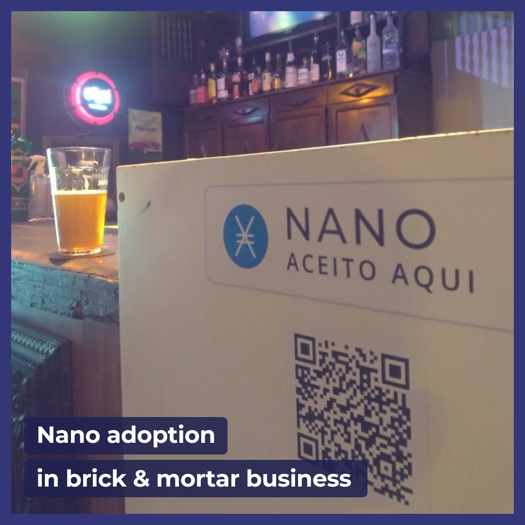 nano's tweet photo. Brick &amp; mortar businesses are accepting #nano because it is easy, fast &amp; free!

Is your #business accepting nano already?

$XNO #cryptocurrency #crypto https://t.co/ZoWWjH0UkA