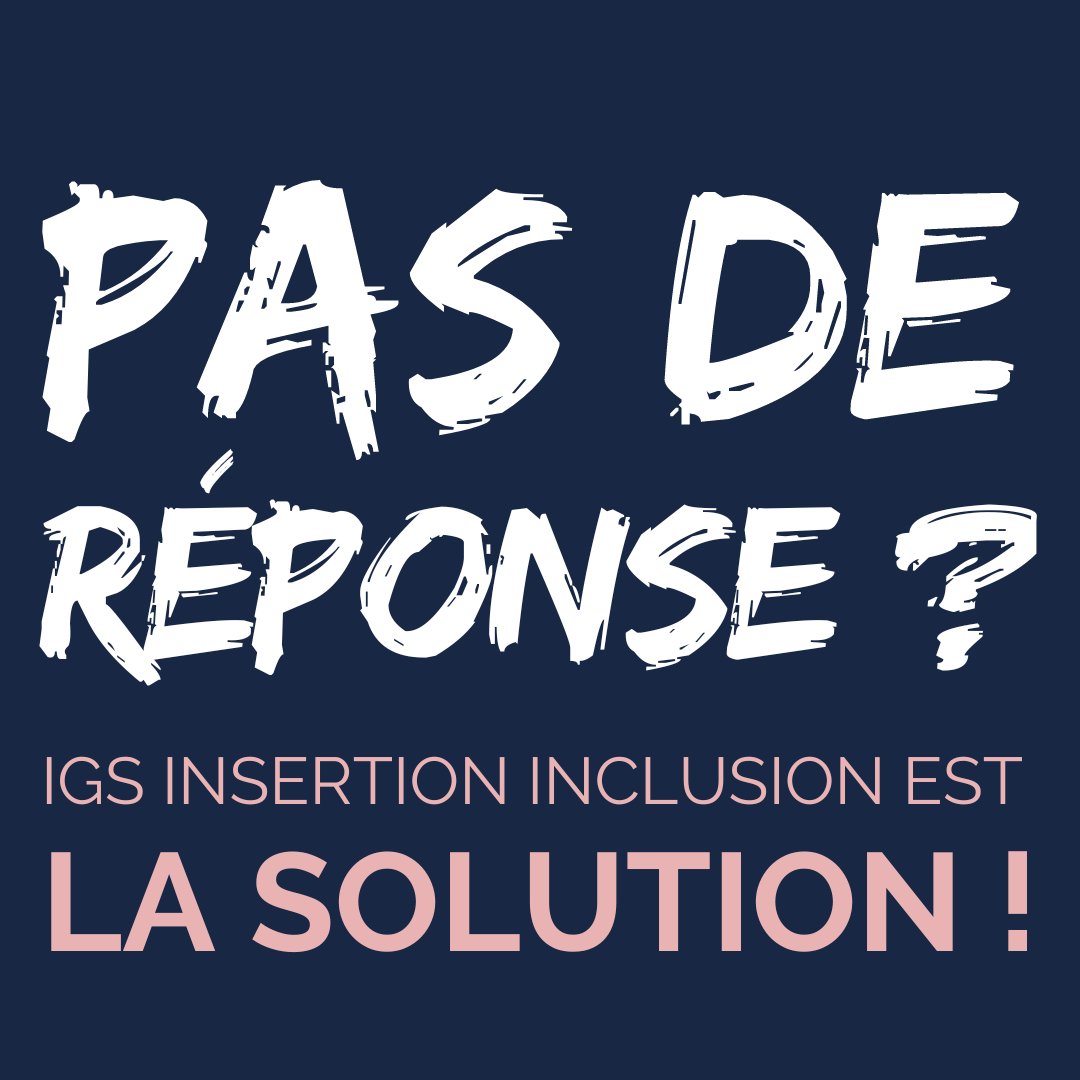 IGS_Insertion's tweet image. #PARCOURSUP🎓 Vous n’avez pas eu de réponse à vos vœux ou vous préférez une formation hors Parcoursup ? IGS Insertion Inclusion est la solution !

#formation #parcoursup2023 #alternance #insertion #intial #stage