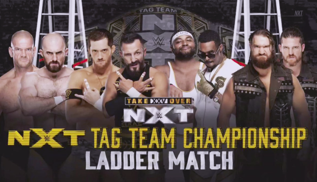wrestle_hist's tweet photo. 6/1/2019
The Street Profits won the vacant NXT Tag Team Championship in a Ladder Match at TakeOver XXV from the Webster Bank Arena in Bridgeport, Connecticut.
#WWE #WWENXT #StreetProfits #OneyLorcan #DannyBurch #UndisputedEra #ForgottenSons #LadderMatch #NXTTageTeamChampionship https://t.co/BnDIPYauJN