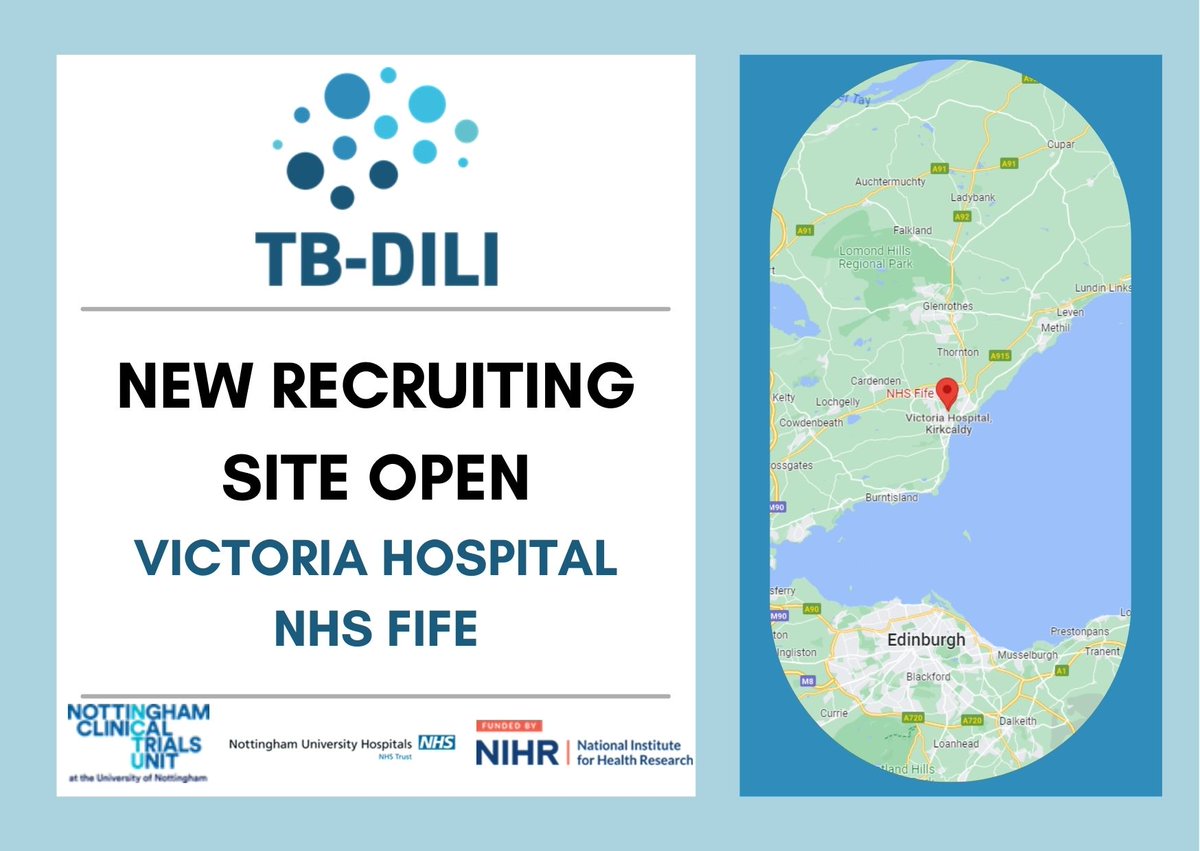 TB-DILI (@tb_dili) on Twitter photo Exciting News! Welcome Victoria Hospital to join TB-DILI study! You can find out more about the trial on our website: tb-dili.ac.uk #Clinicaltrial #TB Exciting News! Welcome Victoria Hospital to join TB-DILI study! You can find out more about the trial on our website: tb-dili.ac.uk #Clinicaltrial #TB