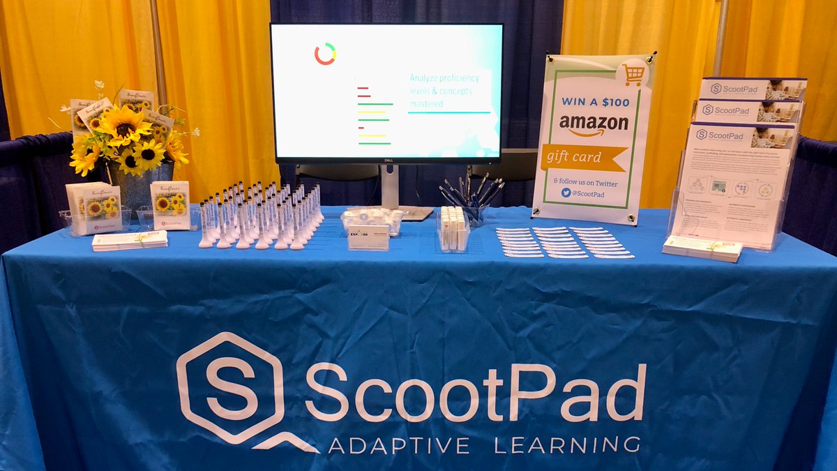 Wonderful connecting w/KS Ed Leaders at the @USAKansas Conf. 🌻It was a pleasure to meet @travistorkelson, Principal at Everest MS where my father was principal over 50 yrs ago! Congrats. to the @ScootPad raffle winner, @SMcNemar from @ColbyEagles! #adaptivelearning #edtech #home