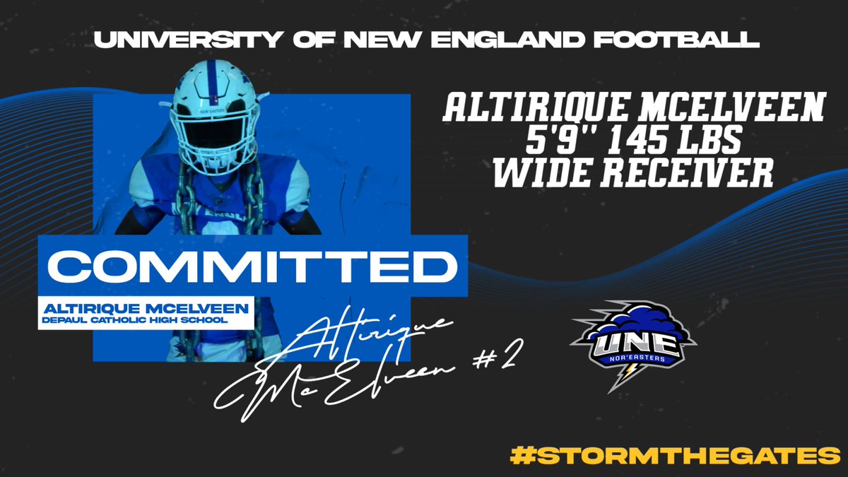 UNEfootball's tweet photo. We welcome another @dpfootball Spartan this Fall, Wide Receiver @Altirique 🌩️🏈 #STG https://t.co/T3LpKEDSaF