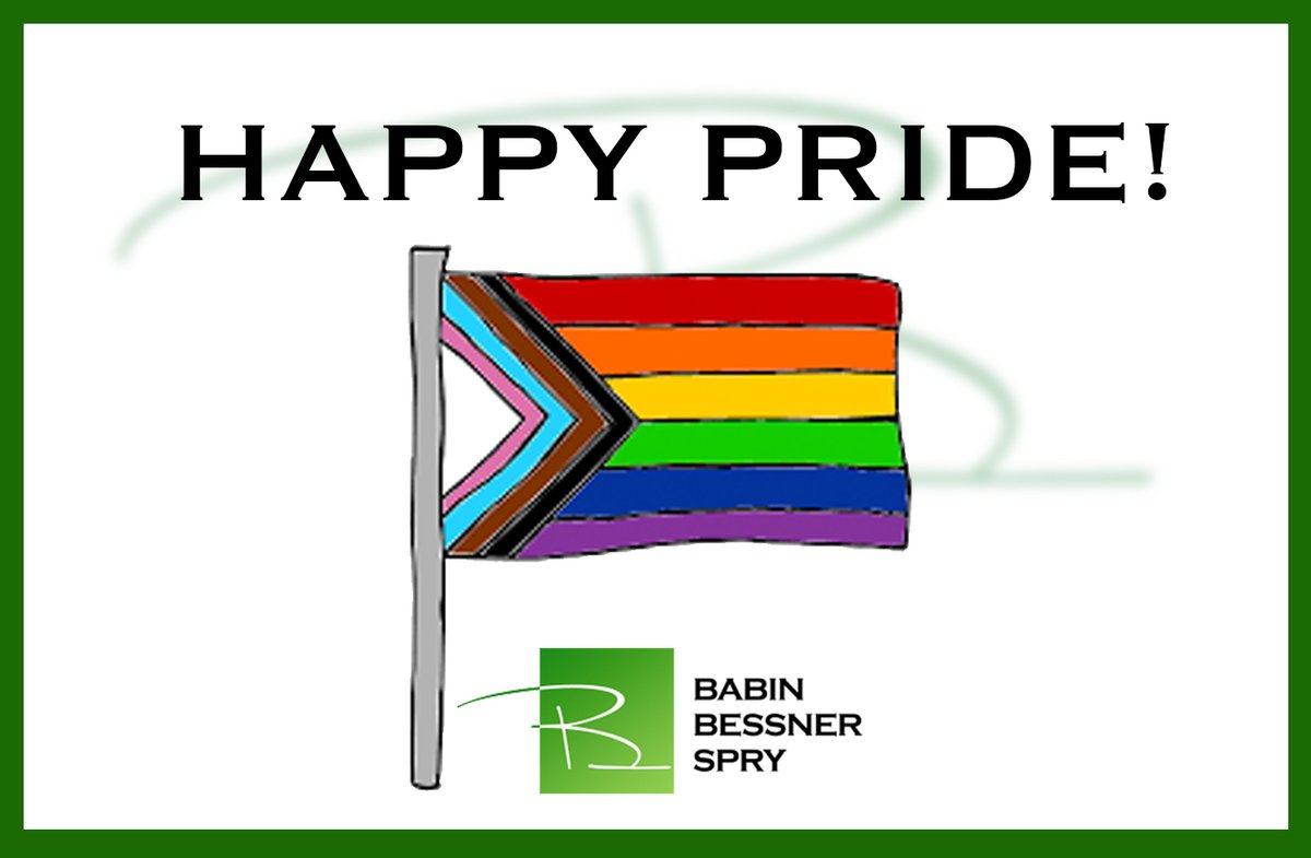 BBSLitigation's tweet photo. Babin Bessner Spry celebrates the accomplishments of LGBTQ2+ people in the legal community and beyond, both during Pride month and throughout the year. Happy Pride! https://t.co/5Q2hQXghaY
