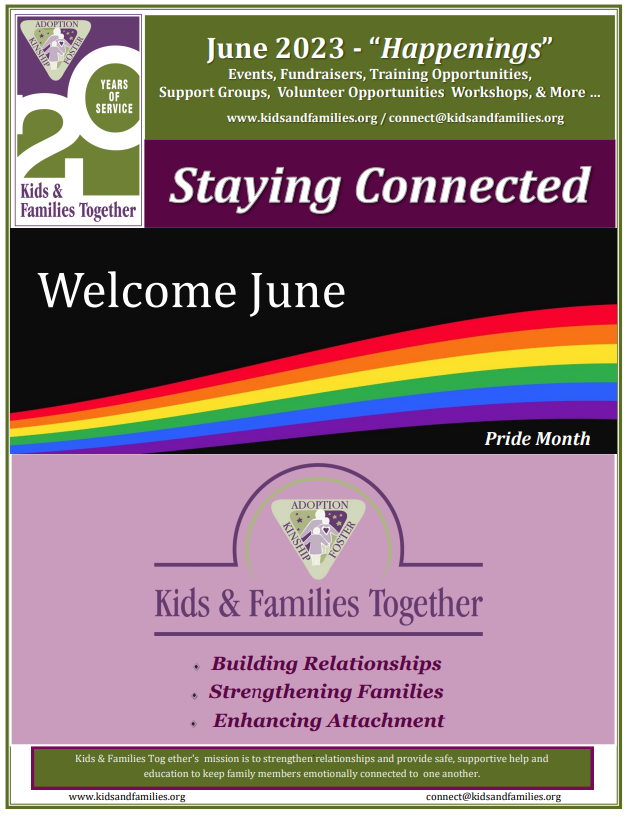 May 2023 Happenings - Stay Connected to K&amp;FT! - mailchi.mp/kidsandfamilie…