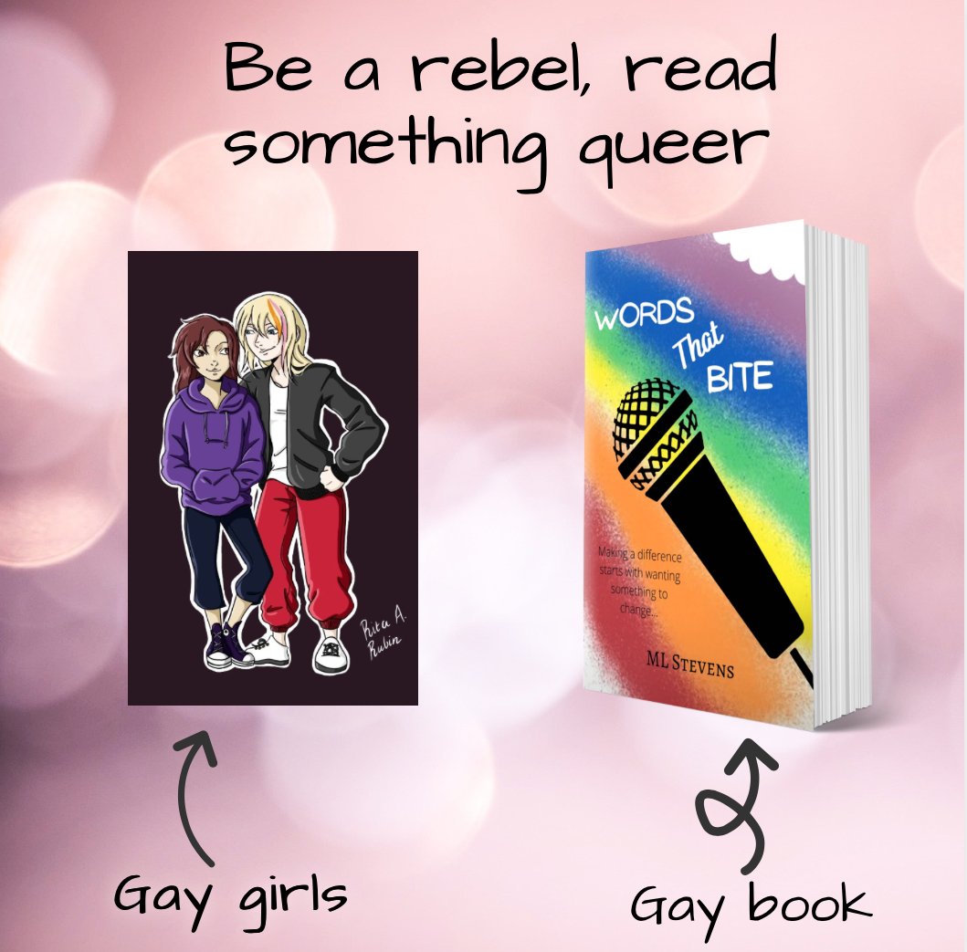 Be queer. Read a queer book. Make homophobes mad 😈
#lgbtqia #youngadult #lgbtqbooks #youngadultbooks #wlwromance 

amazon.com/Words-That-Bit…