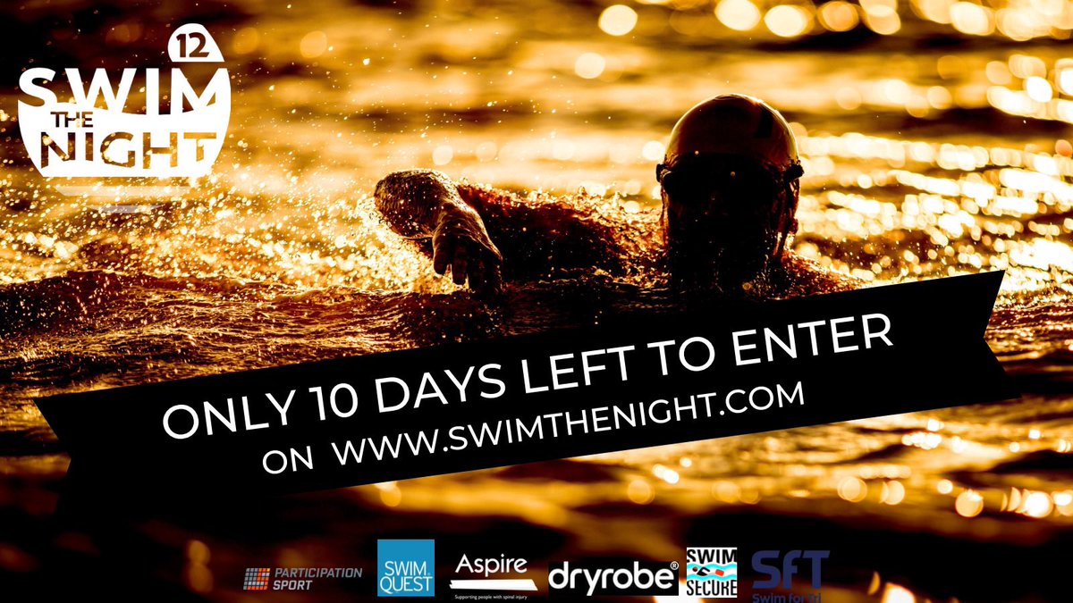 Swim the Night (@swimthenight) on Twitter photo Only 10 days left to enter #SwimTheNight - don’t miss it 🙌
ENTER HERE ➡️ SwimTheNight.com
#swimmingevent #challenge #fun <a href="/QueenfordSwimrs/">QueenfordLakesSwimrs</a> <a href="/RicksSwim/">Big Ricks Swim Team</a> <a href="/teammermaids12/">Team Mermaids</a> <a href="/SimonDGriffiths/">Simon Griffiths: Publisher, Author, Swimmer</a> <a href="/TSCMasters/">Teddington Masters</a> <a href="/ChannelDover/">Dover Channel Training</a> <a href="/AspChannelSwim/">Aspire Channel Swim</a> <a href="/DurleySeaSwims/">Durley Sea Swims</a> @PartSports <a href="/HamptonPool/">Hampton Pool</a> Only 10 days left to enter #SwimTheNight - don’t miss it 🙌
ENTER HERE ➡️ SwimTheNight.com
#swimmingevent #challenge #fun <a href="/QueenfordSwimrs/">QueenfordLakesSwimrs</a> <a href="/RicksSwim/">Big Ricks Swim Team</a> <a href="/teammermaids12/">Team Mermaids</a> <a href="/SimonDGriffiths/">Simon Griffiths: Publisher, Author, Swimmer</a> <a href="/TSCMasters/">Teddington Masters</a> <a href="/ChannelDover/">Dover Channel Training</a> <a href="/AspChannelSwim/">Aspire Channel Swim</a> <a href="/DurleySeaSwims/">Durley Sea Swims</a> @PartSports <a href="/HamptonPool/">Hampton Pool</a>
