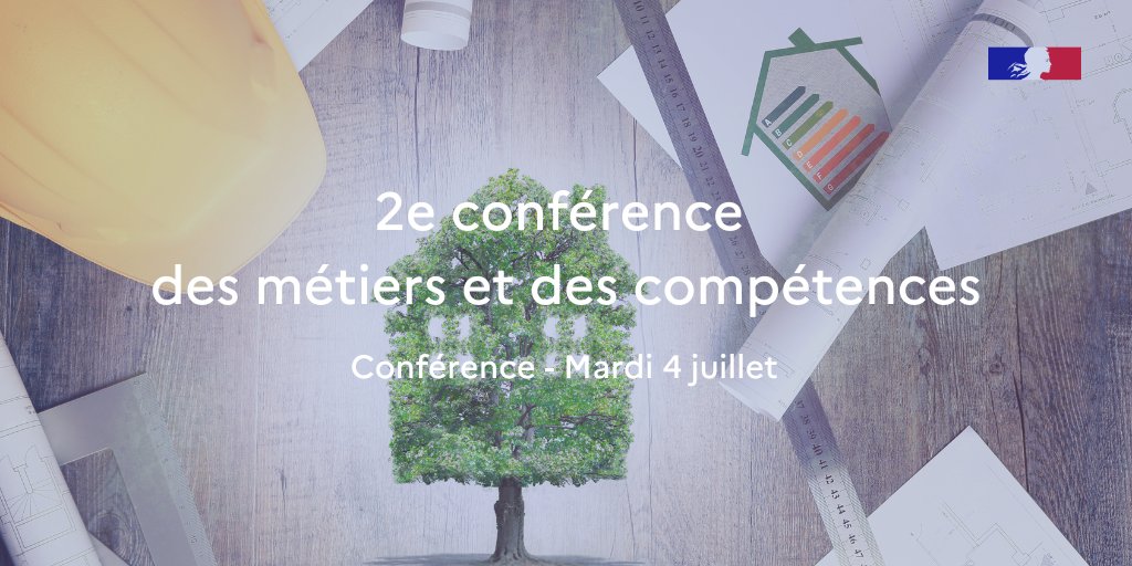 📅Dans le prolongement de la 1ère conférence annuelle des métiers et des compétences (mars 2022), nous organisons une 2e édition, consacrée cette fois aux enjeux emplois de la transition écologique, le mardi 4 juillet. N'hésitez pas à vous inscrire !
👉strategie.gouv.fr/debats/2e-conf…