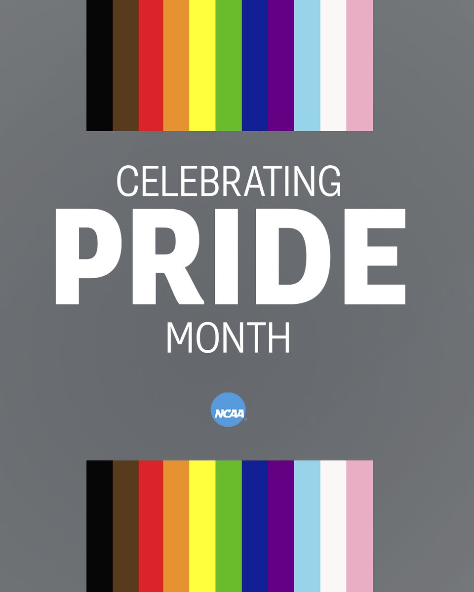 June is Pride Month.

Check out NCAA’s resources that support LGBTQ students and the coaches and administrators who teach and lead them in athletics departments across the country.

#PrideMonth | on.ncaa.com/PrideMonth