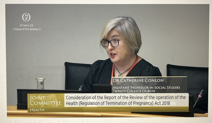 SWSP_TCD's tweet photo. Congratulations to @conlonce from @SWSP_TCD who appeared before the Joint Oireachtas Committee on Health to discuss findings of her Unplanned Pregnancy and Abortion Care study #UnPAC. See full video here: https://t.co/2HHbLCnaOn https://t.co/xyPUVJY7Nh