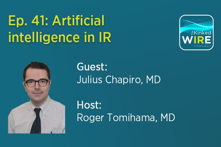 What's new and what's next in #IRad #AI? Hear from <a href="/JuliusChapiro/">Julius Chapiro</a> and <a href="/Roger_Tomihama/">Roger Tomihama, M.D.</a> on the latest Kinked Wire fal.cn/3yJrd