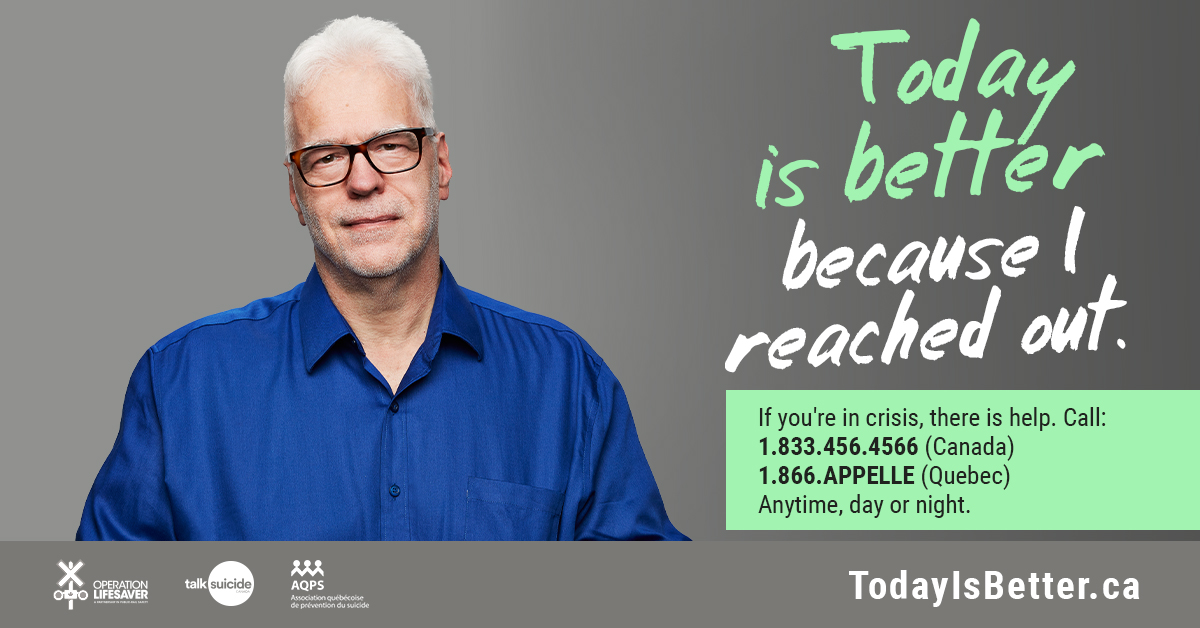 oplifesaver's tweet photo. “It takes courage to ask for help and to be vulnerable.”
#TodayIsBetter because Michel reached out. https://t.co/ttS4w9K2X3 https://t.co/AO6URlaeUr