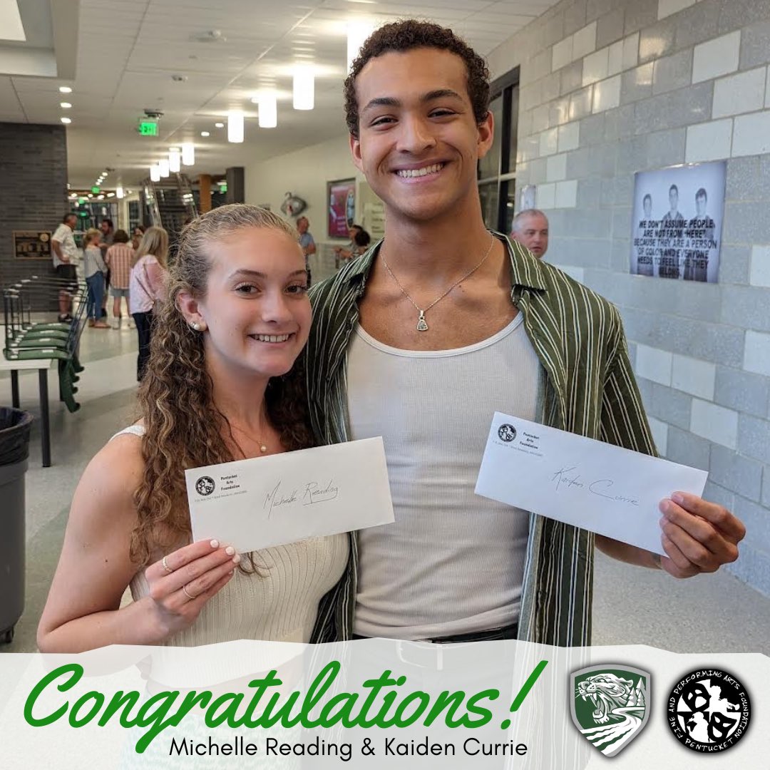 Congrats to our PAF scholarship recipients Michelle Reading &amp; Kaiden Currie! Both are so talented in the arts &amp; we can’t wait to see what they are able to accomplish on the road ahead of them!

Thank you to Anna Saraceno for presenting the scholarships last night on our behalf.