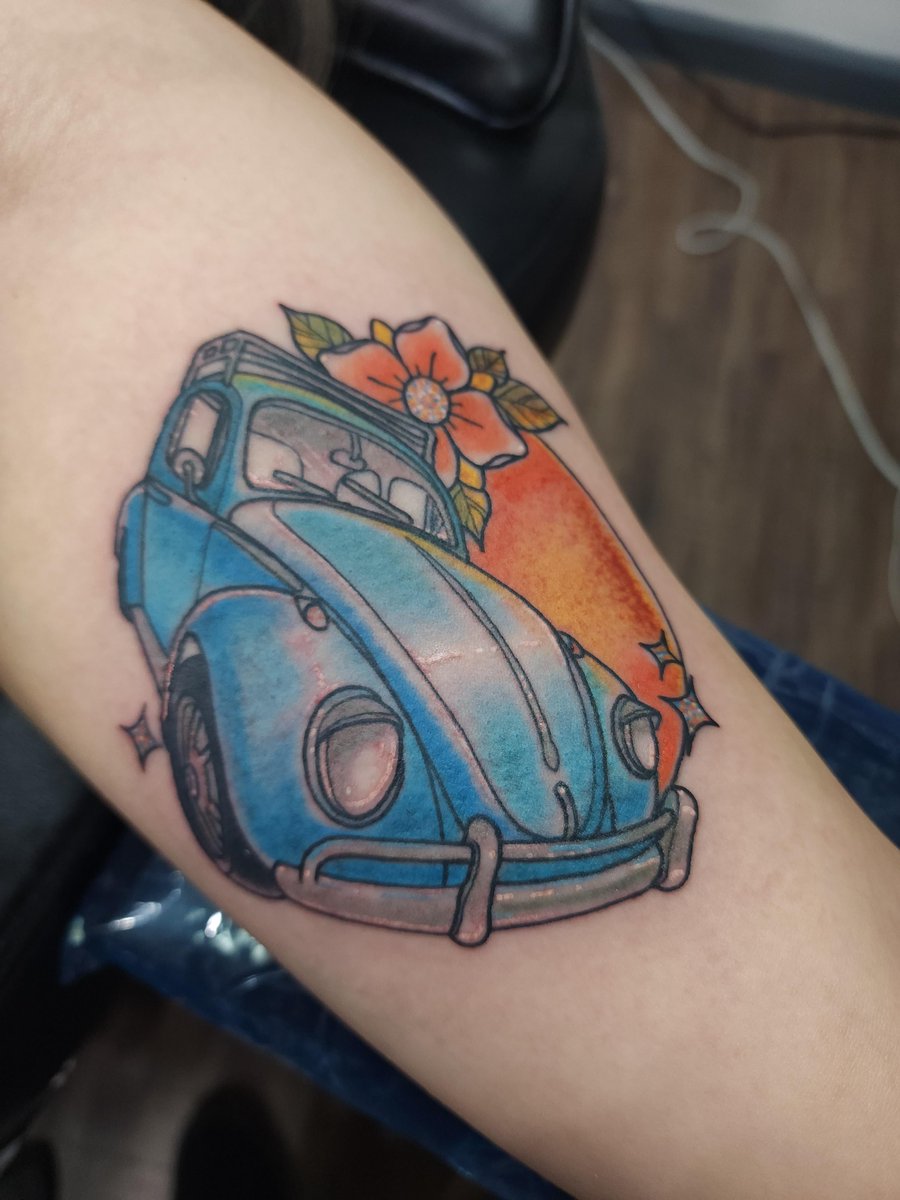 VW Beetle and Floral By Brennan
-
-
-
-

#tattooslo #pierceslo #calpolyslo #centralcoast #tattoo #sanluisobispo #traditionaltattoo #blackandgreytattoo #colortattoo #traditional #sanluisobispo