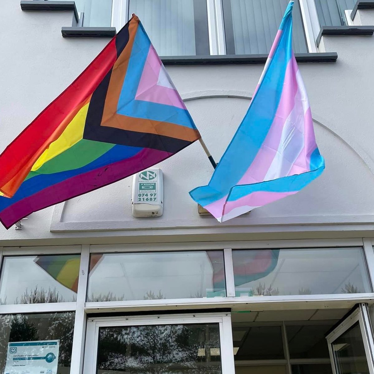 Our Buncrana centre is proud to highlight our @DonegalETB values of equality and respect at the start of #Pride2023 month. 🏳️‍🌈🏳️‍⚧️
#WeAreYouthreach #WeAreDonegalETB