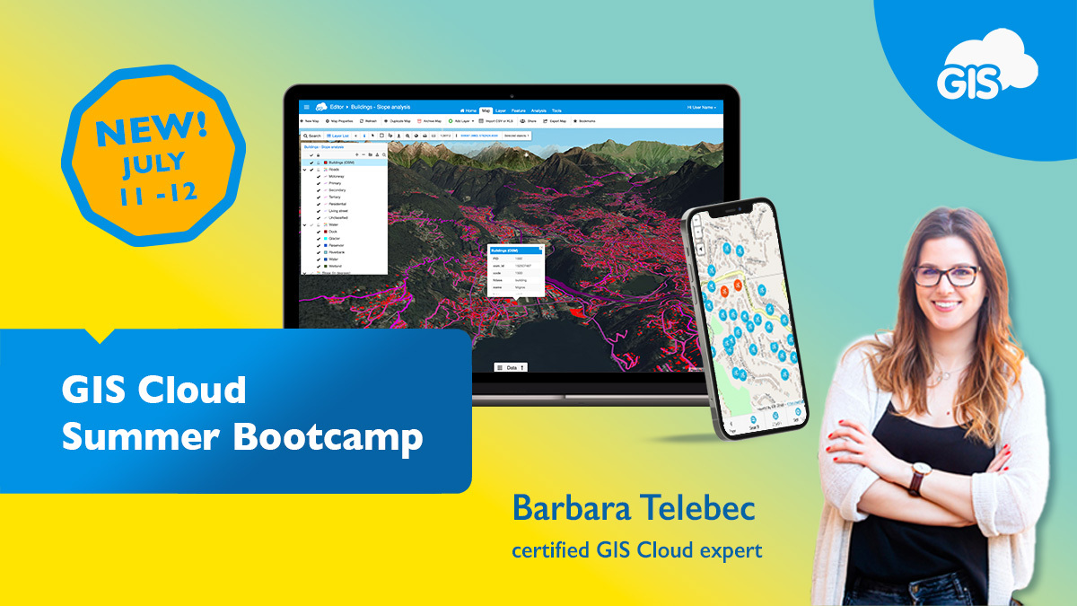 GISCloud's tweet photo. 🎓 Join our 2-day GIS Cloud Advanced Course this  July 11-12. 

👉 Limited seats at a special price of $195 till June 21! 

📤 To register, email: education@giscloud.com

More info👇
 
https://t.co/xHpUFsTn2B

#giscloud #geospatial #onlinegis #visualization #course https://t.co/18ua3R5w7E