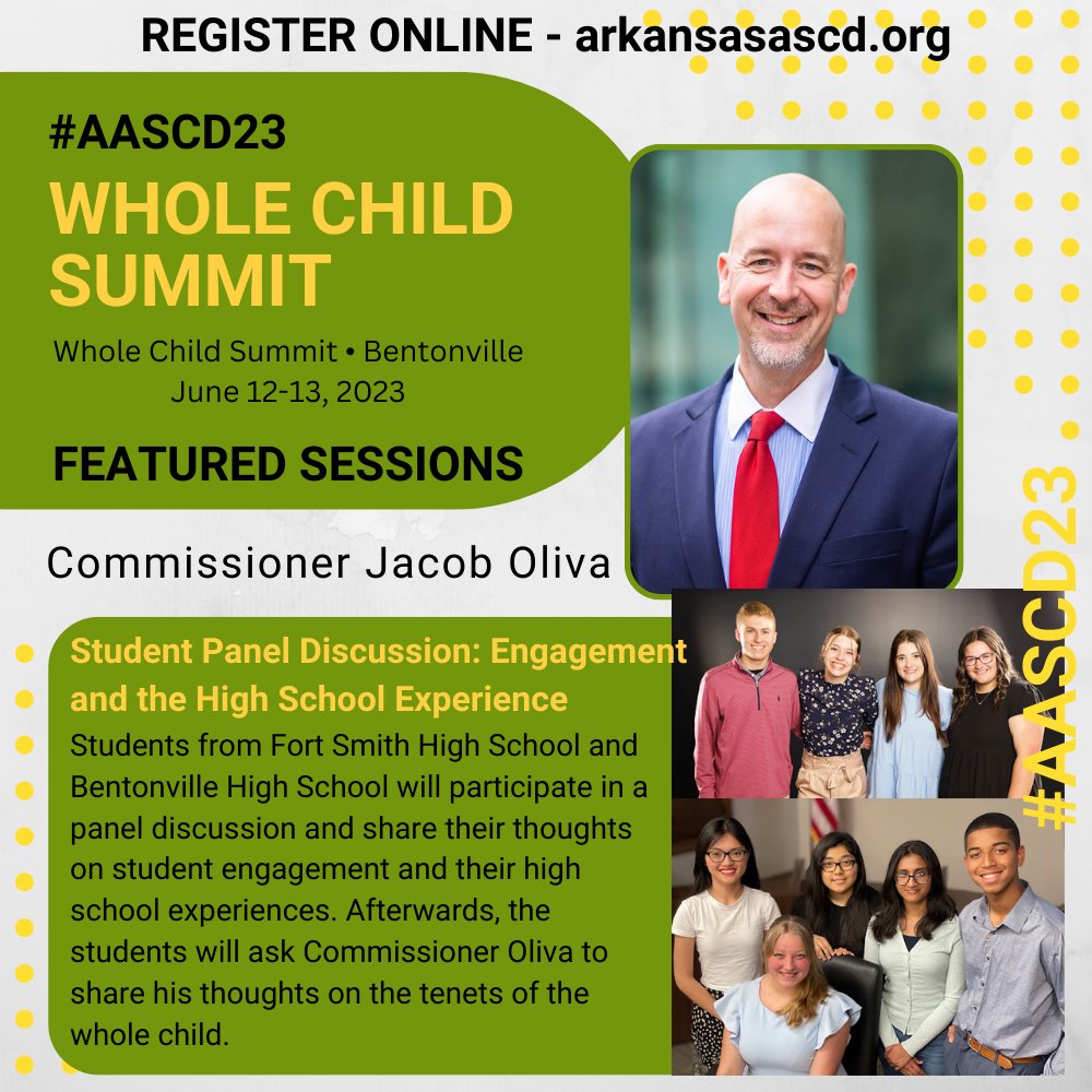 Get registered before it's too late! Another featured session to check out for Arkansas ASCD Whole Child Summit in Bentonville, June 12th &amp; 13th! Visit our website to get your team registered today! #AASCD23 arkansasascd.org