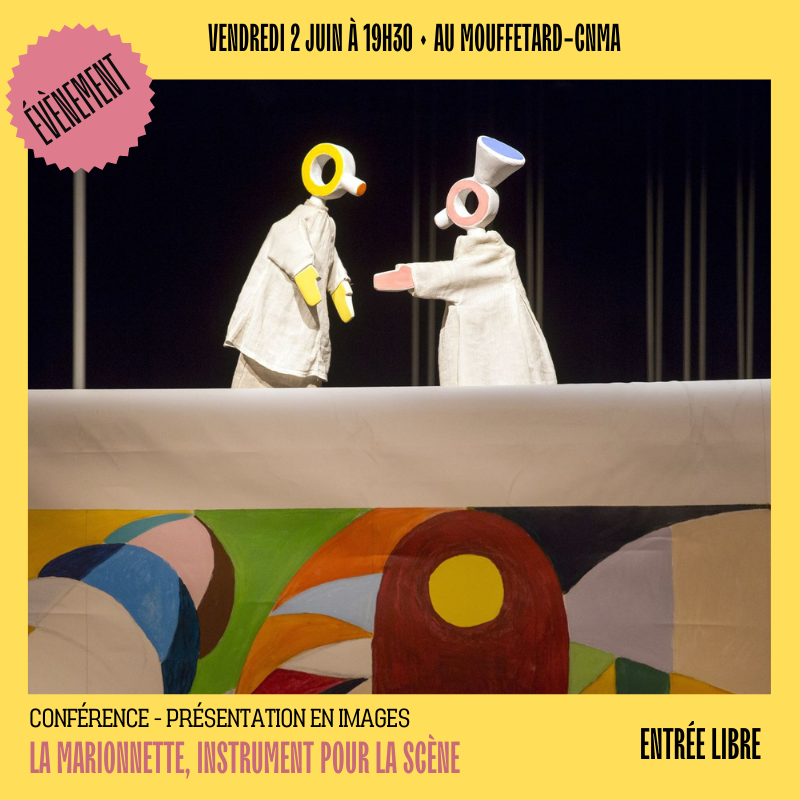 #BIAM2023 / ÉVÈNEMENT
📅 Demain à 19h30, rendez-vous au Mouffetard-CNMa pour une conférence - présentations en images de la nouvelle exposition du <a href="/CNCSmoulins/">CNCS</a> : 
LA MARIONNETTE, INSTRUMENT POUR LA SCÈNE 

👉 Pour plus d'informations : lemouffetard.com/spectacle/évèn…
📌 Entrée libre