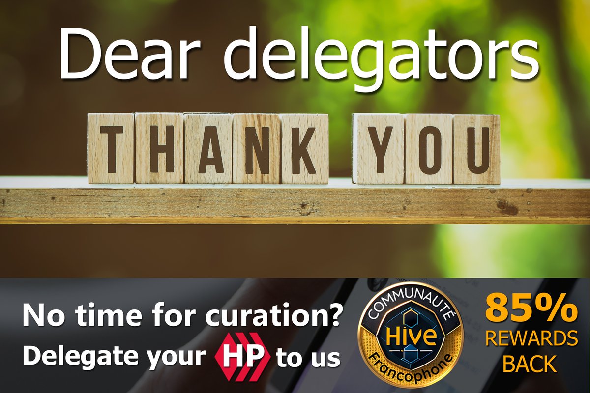 wouarfwouarf's tweet image. The whole #HiveFR team would like to say a huge THANK YOU for the trust you have placed in us by delegating your $HIVE POWER to the French-speaking community of the #HIVE blockchain with the aim of helping it grow.

hive-fr.com/mydelegation/@…