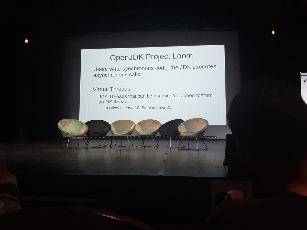 atogue's tweet image. @parisjug #JavaDay #LoomVirtualThread into #OpenJDK21