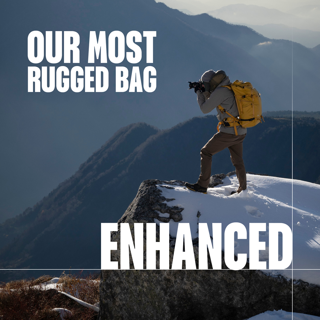 Shimoda has made their Action X series more travel friendly. If you’re looking for something rugged, that doesn’t flinch in nasty weather, while being able to support action sport gear needs, Action X v2 is as good as it gets. shimodadesigns.com/action-x-v2/