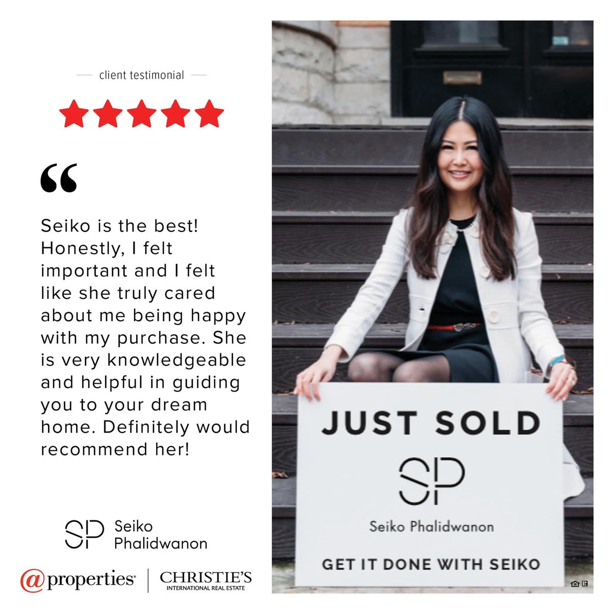 Another happy client testimonial❤️ I’m so happy for my client! #getitdonewithseiko #happyhomeowners #happyclients #atproperties #justsold #testimonial #dowhatyoulovelovewhatyoudo