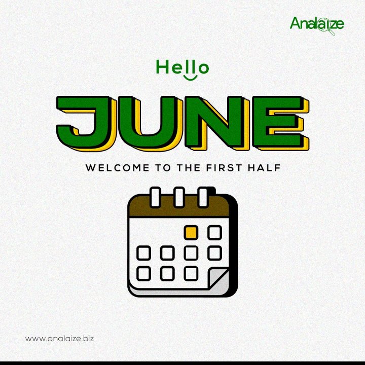 HAPPY NEW MONTH 
#MonthOfJune