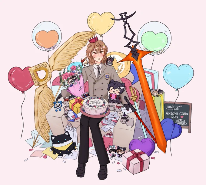 happy birthday akechi  #Persona5 #akechigoro #明智吾郎誕生祭2023 #明智吾郎生誕祭2023