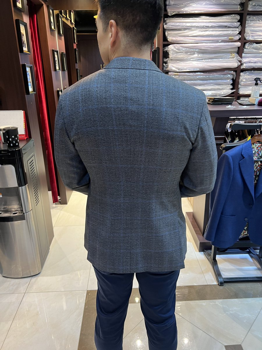 Bespoke blazer final fitting..