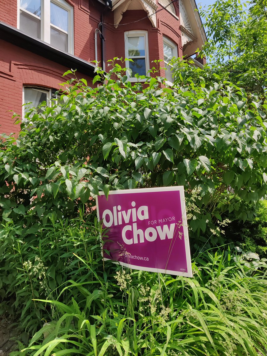 Got our new yard sign for <a href="/oliviachow/">Olivia Chow</a>! #ToPoli