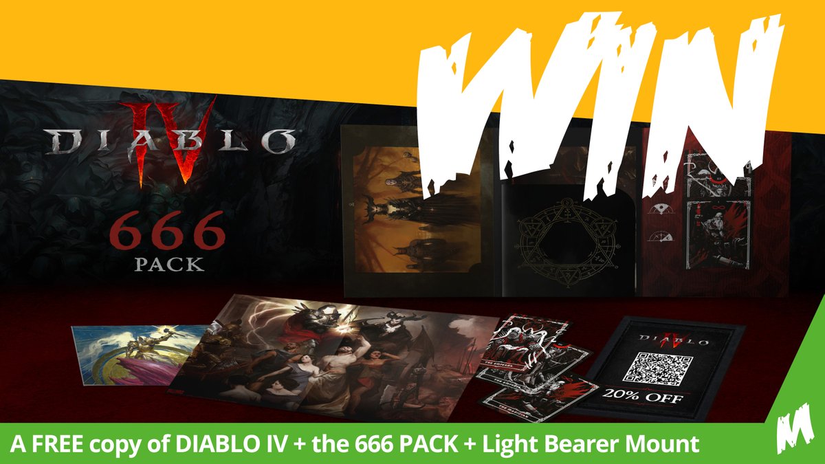 MonsterShopUK's tweet image. 🚨Competition Time🚨

Enter if you DARE...

Retweet &amp;amp; Like this Tweet for your chance to WIN a copy of Diablo IV PLUS the 666 pack &amp;amp; Light Bearer Mount!

LILLITH IS COMING 👿

#DiabloIV