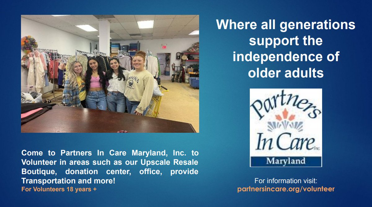 partnersincare.org/volunteer-appl…

#nonprofit #volunteering #volunteeropportunities #maryland #annearundelcounty #frederickmaryland