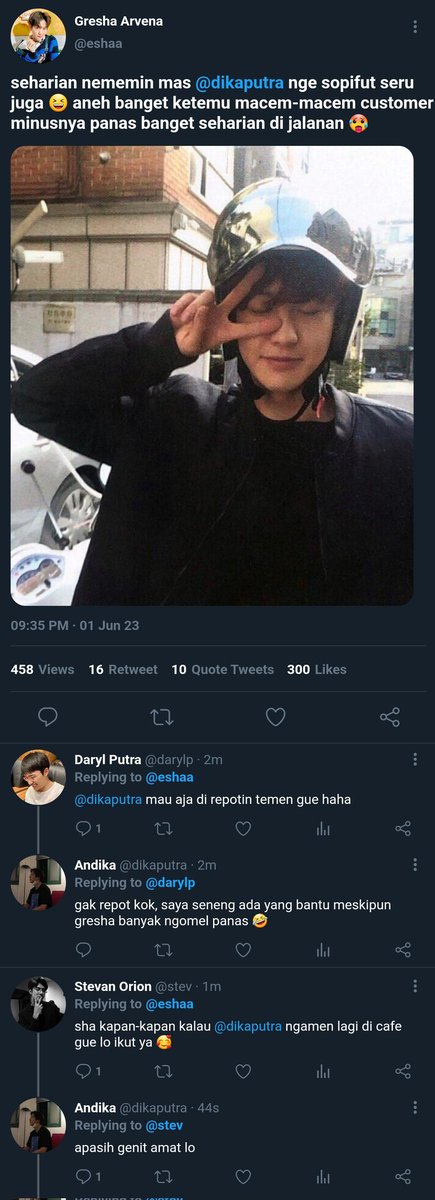 parkhyunn6104's tweet photo. Gresha terpesona dengan kesederhanaan yang Dika miliki. Namun status sosial menghalangi jalan mereka untuk bisa saling menyatukan perasaan masing-masing. Apakah nantinya Dika akan mendapat restu orang tua Gresha ?

Chanbaek few tweets au 
•Kisah Kita• https://t.co/Ekpuv4zRni
