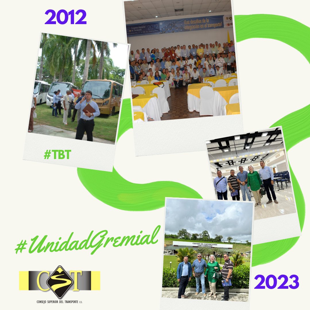 #TBThursday Hoy recordamos nuestro Congreso Nacional del Transporte del CST 2012 en #Barranquilla y hoy la #UnidadGremial en <a href="/Cameliashotel/">Hotel Las Camelias</a> con todos los preparativos para el Congreso de #UNIDADGREMIAL2023