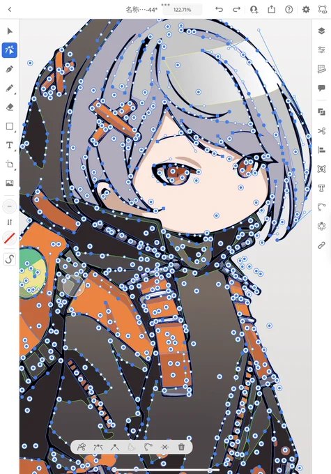 請求書やらなんやら書類仕事の合間にイラレで描くなどを