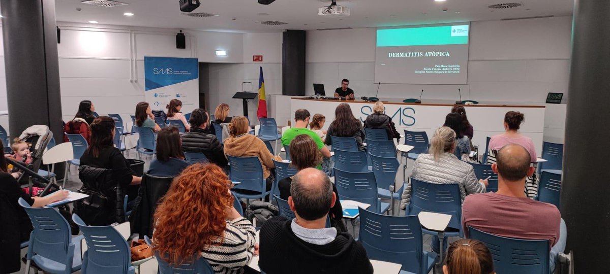 saasandorra's tweet photo. Primera sessió de l'Escola d'atòpia a càrrec del Dr. Pau Mora, pediatre especialitzat en dermatologia infantil del @saasandorra
Gràcies per la vostra assistència i esperem que us hagi estat d'ajuda.
Propera sessió 28 de juny!
#atopia https://t.co/06VChfvux9