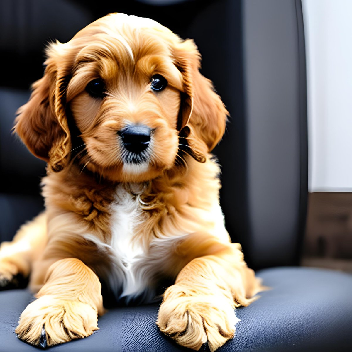 Golden Doodles are a cross between Golden Retrievers and Poodles, making them friendly, intelligent, and hypoallergenic.  #goldendoodle #goldendoodles #dogbreeds puppyloveandme.com/p/golden-doodl…