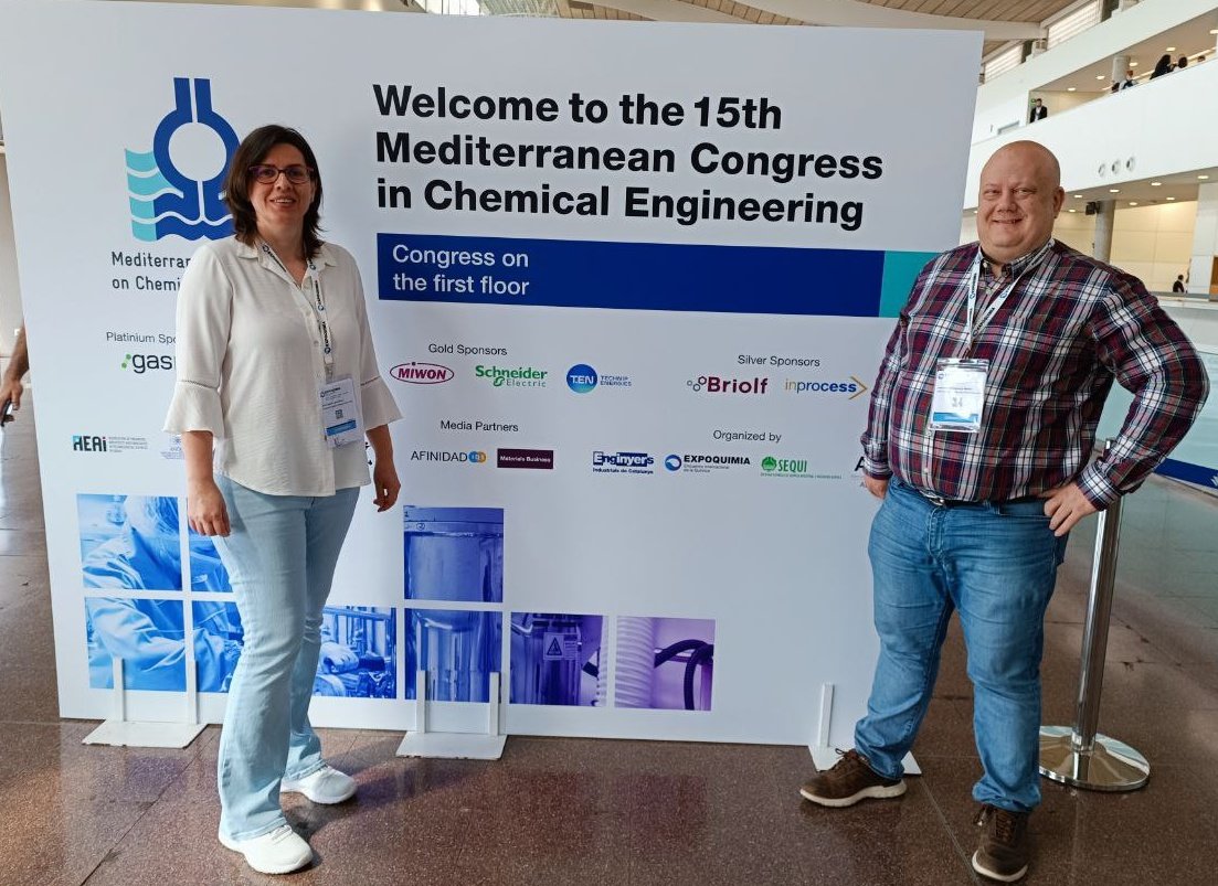 Presentando resultados de obtención de bioproductos desarrollados en los proyectos <a href="/biovineshoot/">Biovineshoot</a> y <a href="/bio3project/">Bio3</a> en el #mecce de <a href="/expoquimia/">Expoquimia</a>. <a href="/ICP_CSIC/">Instituto de Catálisis y Petroleoquímica (CSIC)</a>