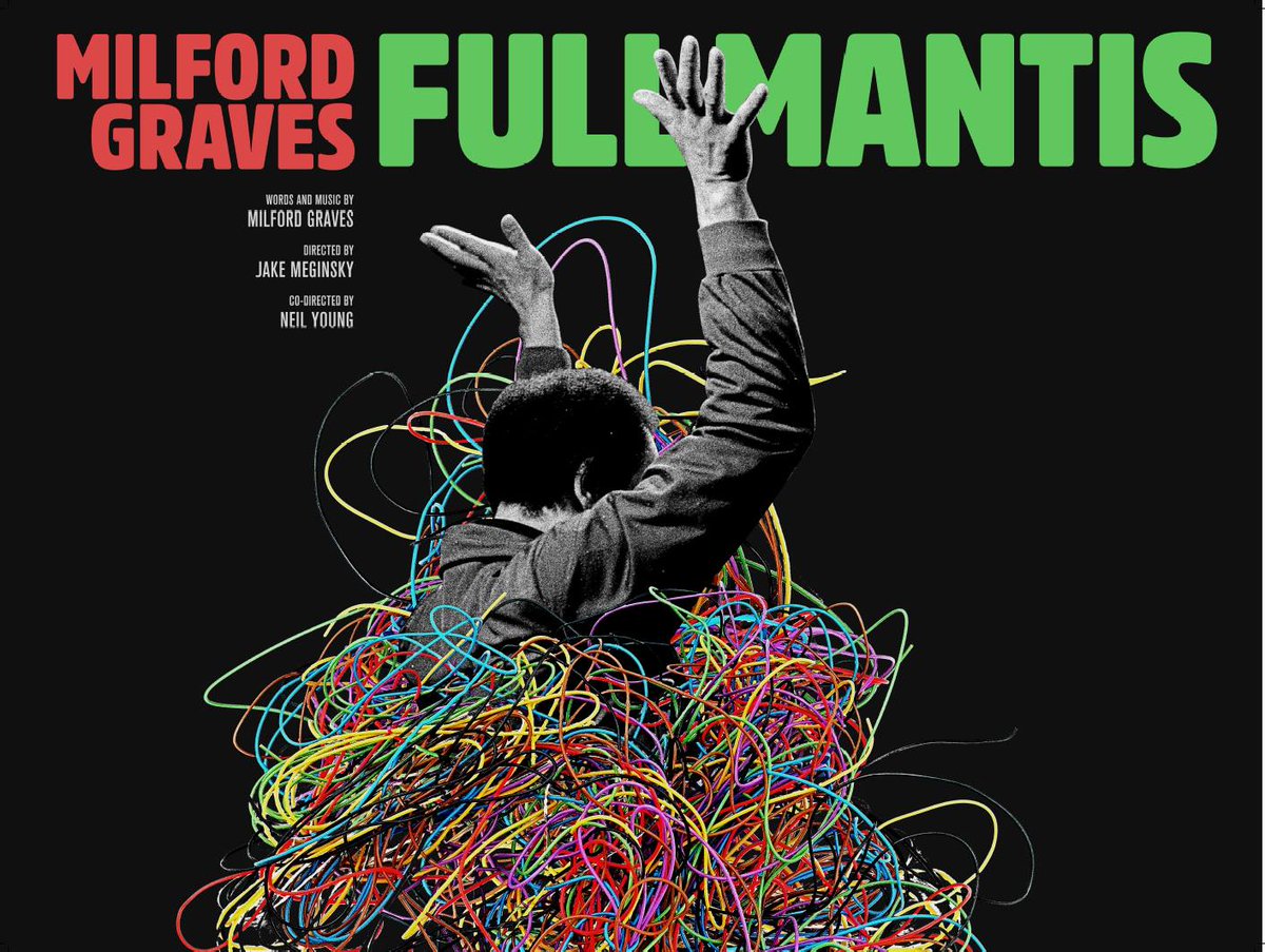 Just announced: As well as showing some unreleased shorts from the film, we will also present the full film 'MILFORD GRAVES FULL MANTIS' tonight at OTO. Director Jake Meginsky will be in discussion.

One of the best music documentaries ever. Unmissable. 
cafeoto.co.uk/events/milford…