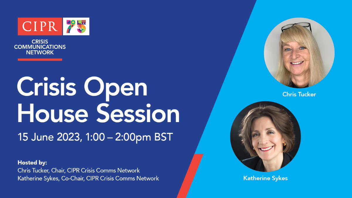 CIPRCrisisComm's tweet photo. As we near 500 members we are as keen as ever to give everyone a chance to get involved and use the Network as a forum to exchange ideas and share challenges. We regularly have Open House sessions where our members determine the agenda. Our next session is Thursday, June 15th 1/4 https://t.co/aUGJ2lvYG3
