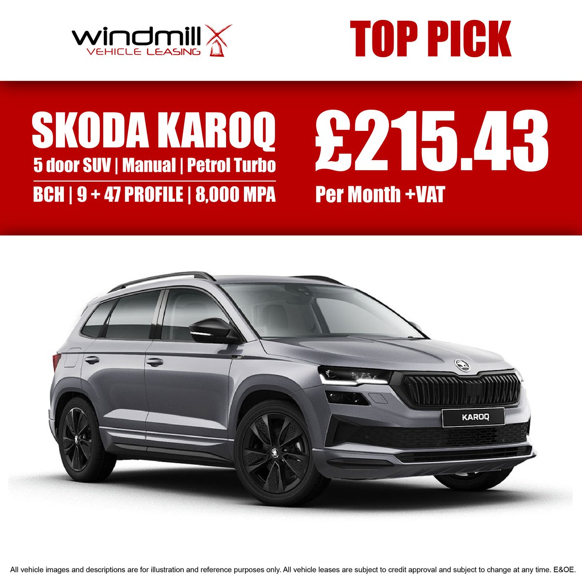 WindmillLeasing's tweet image. 🚨 THIS WEEK'S TOP PICK 🚨 Order yours today for £215.43 + VAT

⚫ Business Contract Hire
⚫ 9 + 47 profile
⚫ 8,000mpa
⚫ £215.43 + VAT

Call 01527 571610 to speak to one of the team