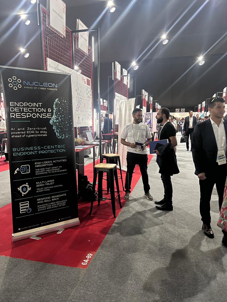 🔥 Day 2 at @GITEXAfrica  2023! Nucleon Security is taking the cybersecurity stage by storm with TWO extraordinary booths! 
🚀 #Join us at Hall 7, Stand 7A-6 for the future of malware protection and witness our state-of-the-art solutions in action! #GITEXAfrica2023 #Cybersecurity