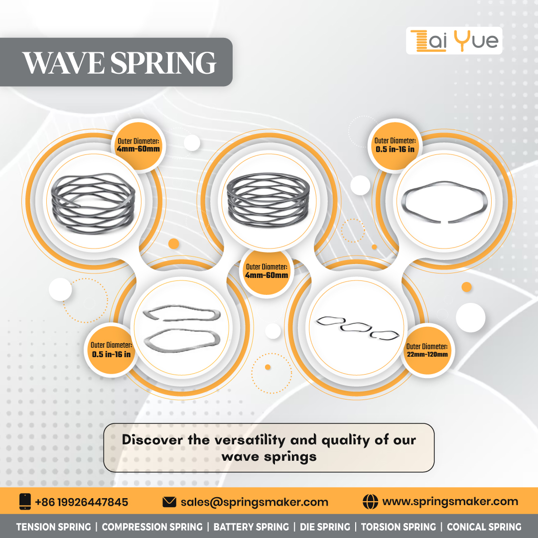 springsmaker1's tweet image. #WaveSprings provide precise load management, offering space-saving solutions for various applications in efficient and compact sizes.

Please reach us at sales@springsmaker.com
📞 : +86-19926447845

#wavespring #tensionspring #torsionSpring #springmanufacturer #conicalsprings