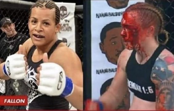 xeniaioa's tweet photo. #FallonFox, a #transgender #MMAfighter, has now broken 2 female opponentsโ skulls. A man beating on women and named โBravest Athleteโ in 2020. The hate for women is real and will continue if we don't stop it.
@DrLoupis https://t.co/GUpQe8rzkP
