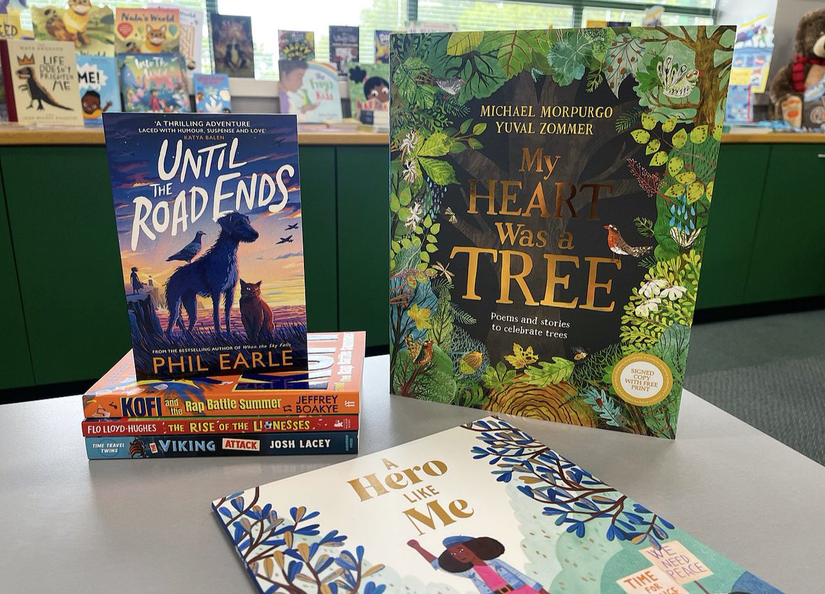 We love new title day! Happy book birthday to these fab tagged authors, plus <a href="/FloydTweet/">Flo Lloyd-Hughes</a> &amp; Michael Mopurgo. Ft. a peek of A Hero Like Me by Jen Reid, Angela Joy &amp; <a href="/LeireSalaberria/">Leire Salaberria</a>, coming 08/06!

Get in touch or visit us for yours.

📞0161 683 4400
📍 The Book Centre, Chadderton