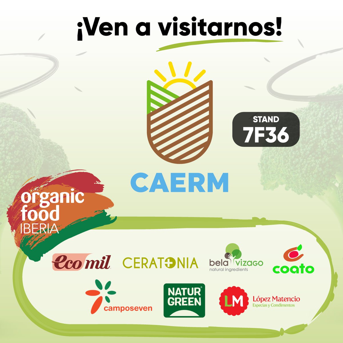 caermurcia's tweet photo. ✅ ¡Nos vemos la próxima semana en @organiciberia!
Compartimos la representación de empresas #bio que vendrán en nuestro espacio:
#CeratoniaPLUS, #Ecomil,#Coato, @naturgreen_ , #BelaVizago, @LosNoviosPaprik y @CamposevenSAT.
#BuenosporNaturaleza 😇 https://t.co/LAztmnOk7s