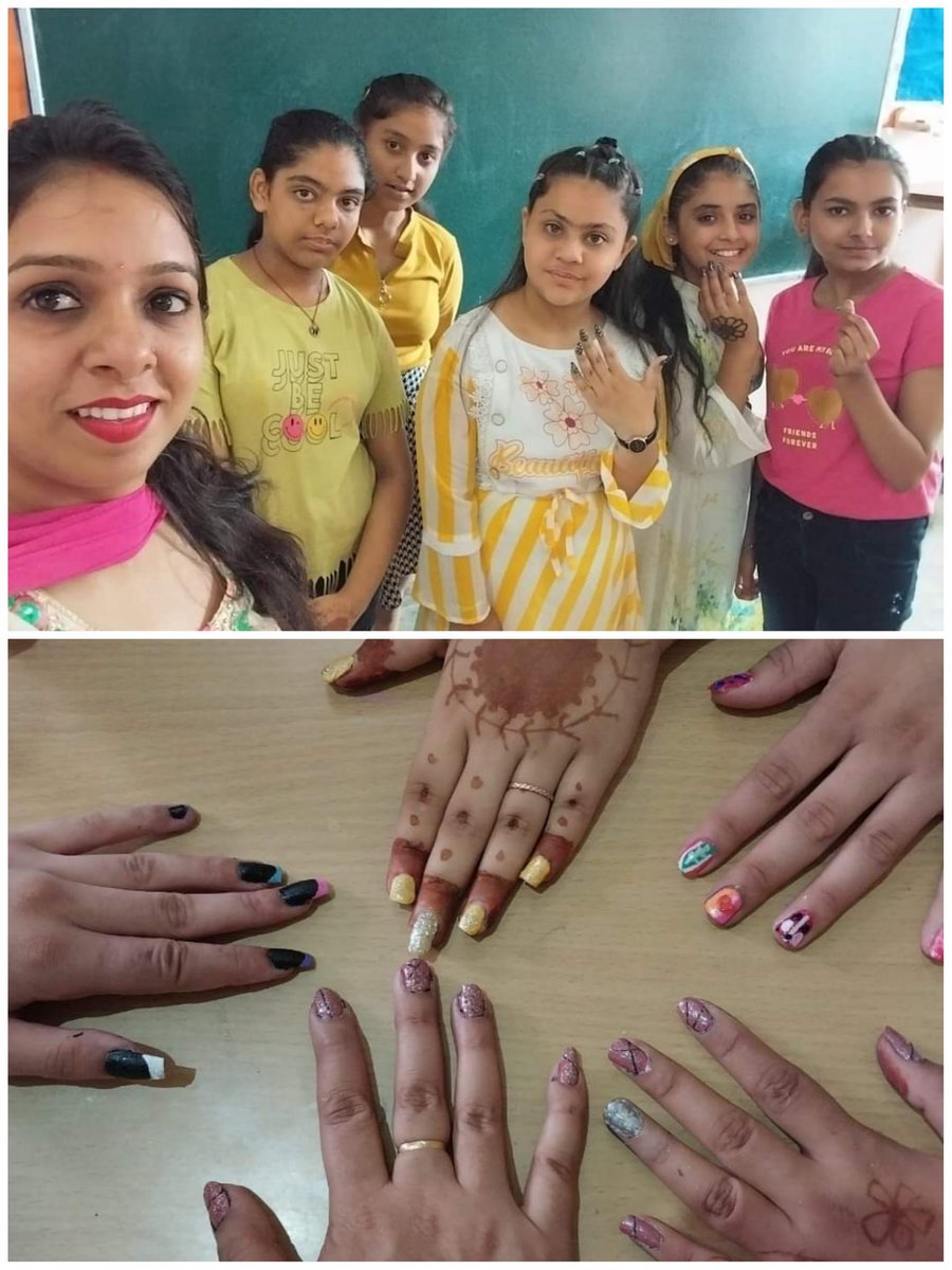 KNPS Phagwara India on Twitter "Summer camp all girls favorite nail art. The happiest moments