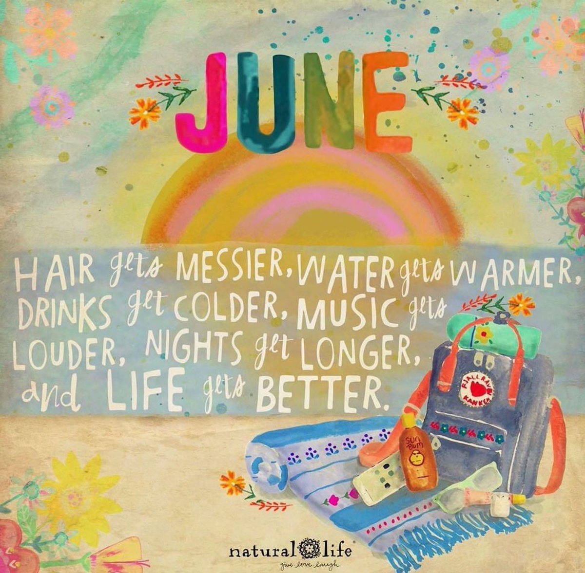 Hello June! ☀️🏖️🩴 Life gets better with you! #summertime #sunshine #beachlife #tan #messyhair #HelloJune