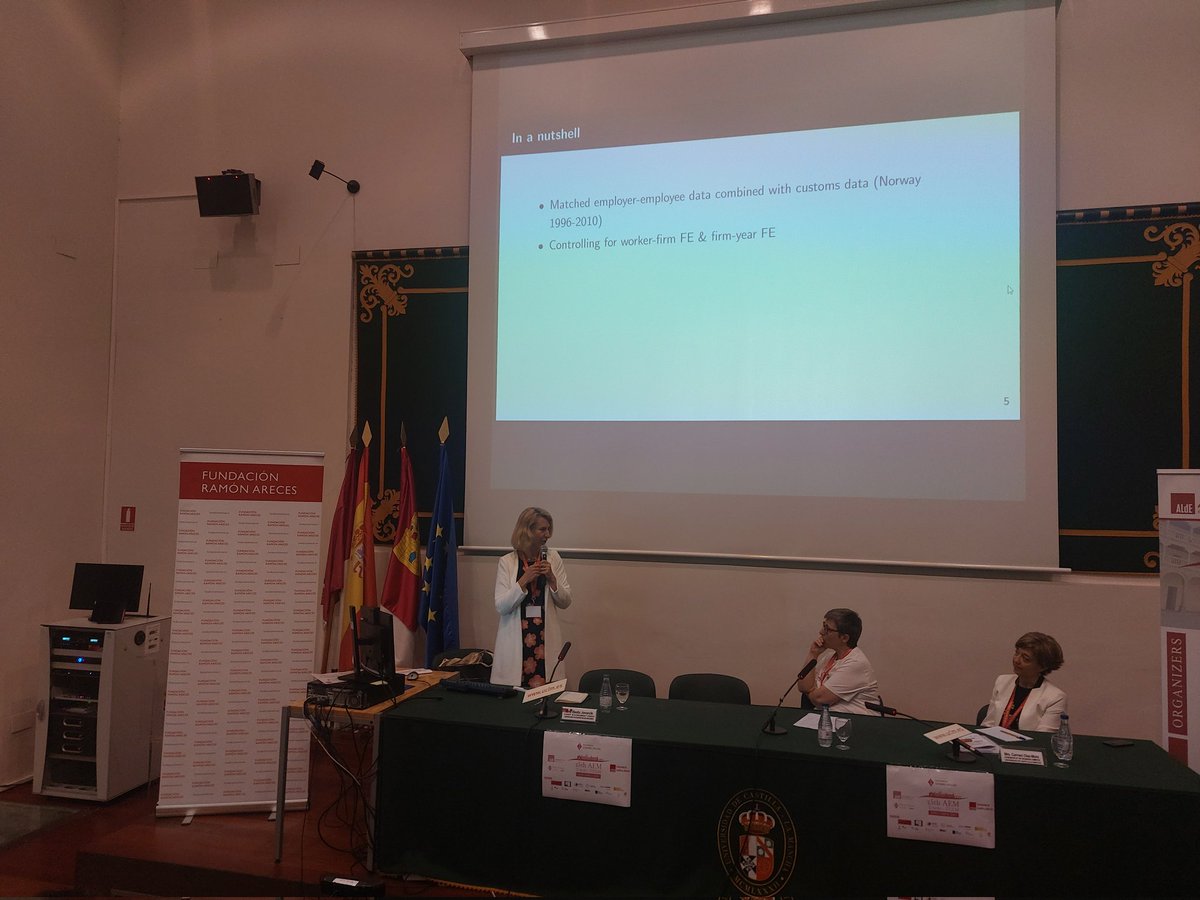 MamenCuerva's tweet photo. Excellent presentation of Prof. Beata Javorcik in the Plenary session: Working across time zones in #25AEM_Toledo @ALdEconomia @uclm_es https://t.co/43JHLMppNh