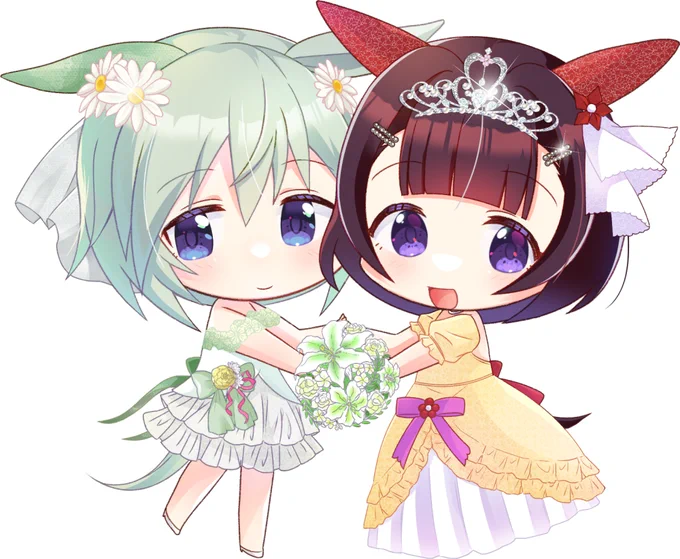 昔に描いた花嫁×花嫁フラウンス #ウマ娘